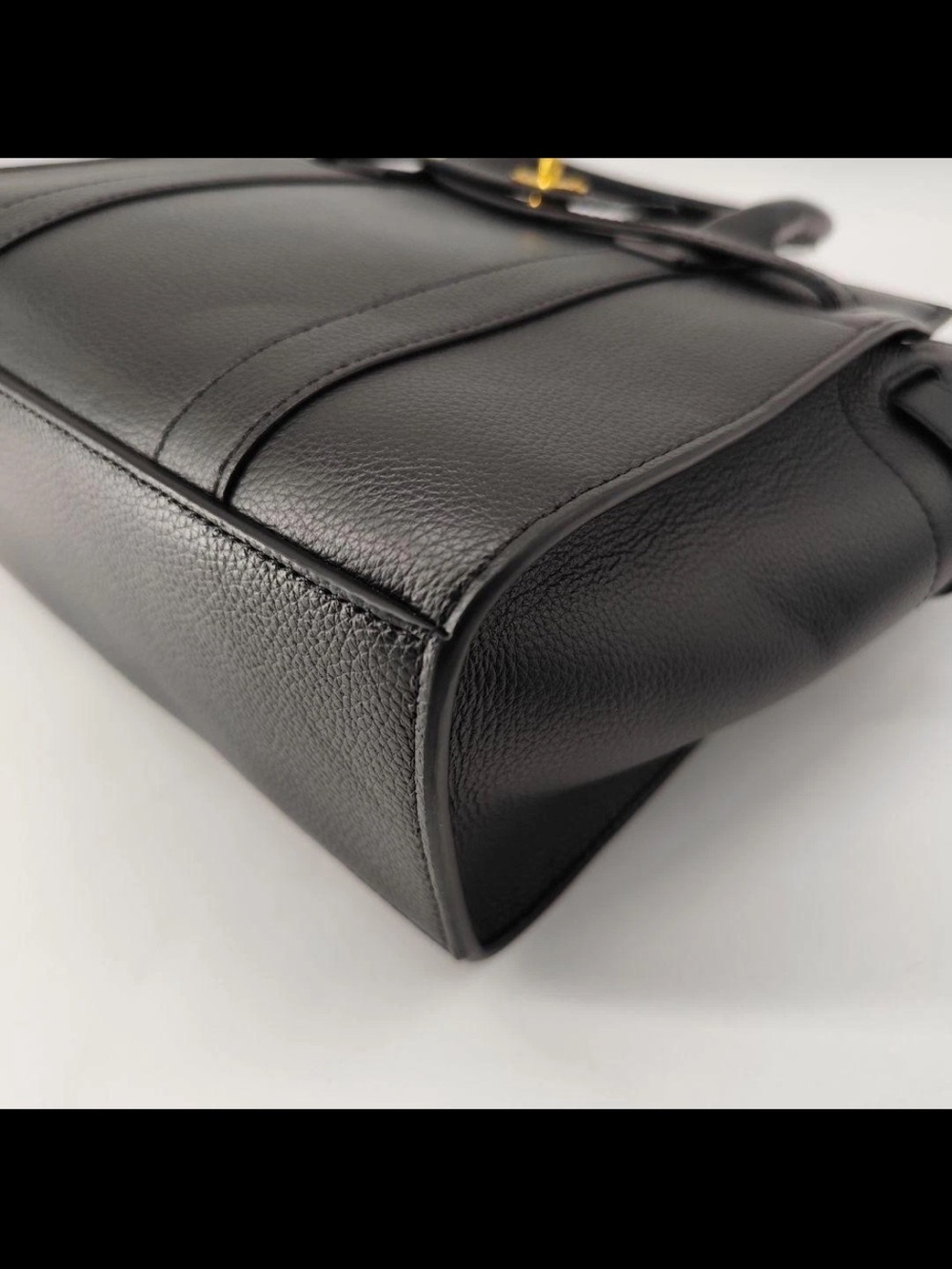 Mulberry Black Pebbled Leather Tote with Gold Hardware - Picture 3 of 16